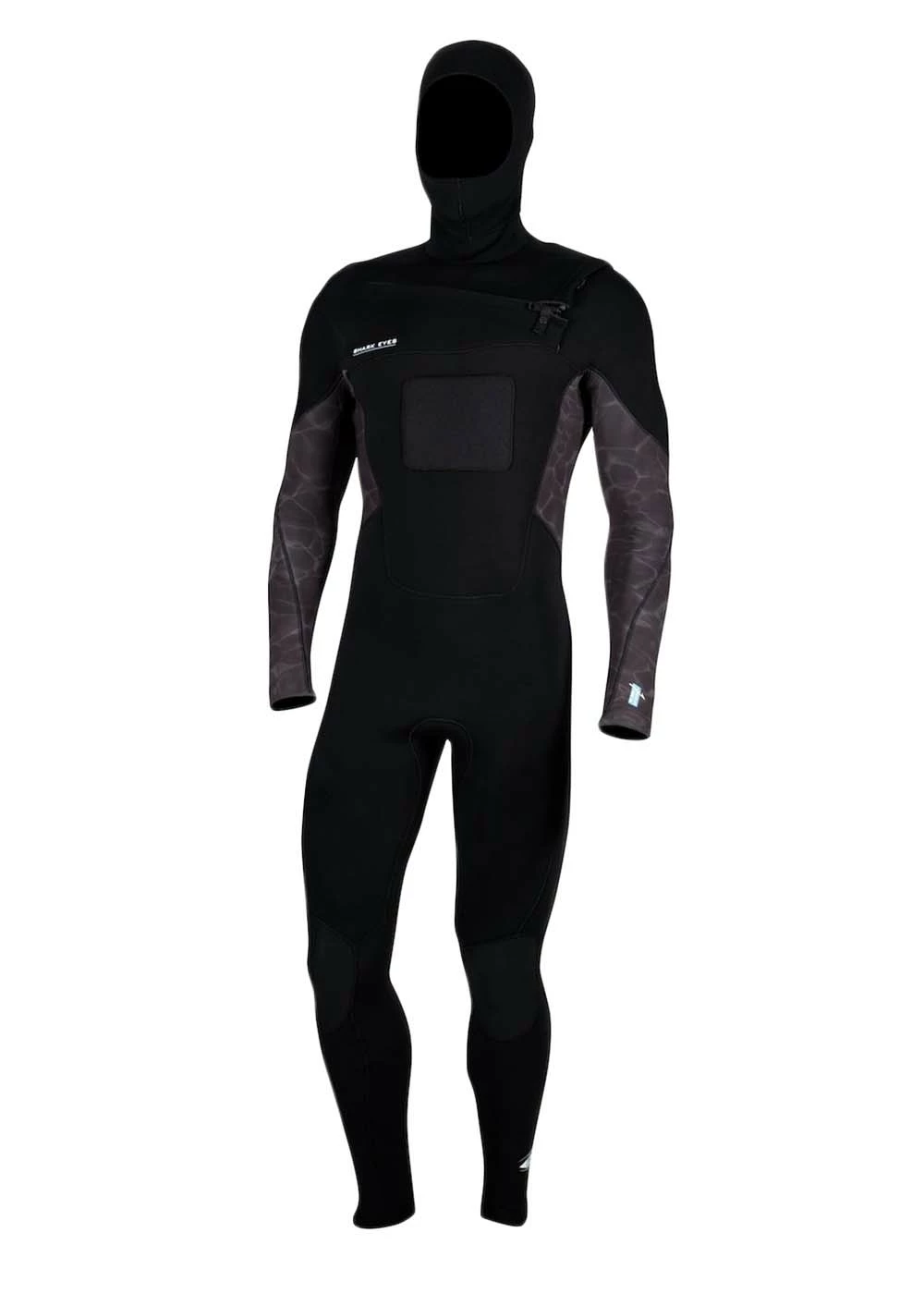 Shark Eyes Hybrid 4mm Hooded Chest Zip Steamer 3 Shark Eyes Hybrid 4mm Hooded Chest Zip Steamer