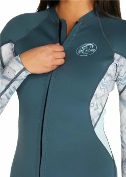 ONeill Womens 1.5mm Bahia Front Zip Wetsuit Jacket -Wetsuit Shop 4283OA SH2 Womens 1.5mm Bahia Front Zip Wetsuit Jacket zip
