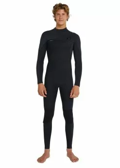 ONeill O'Neill Mens Hyperfreak 4/3mm+ Chest Zip Steamer Wetsuit