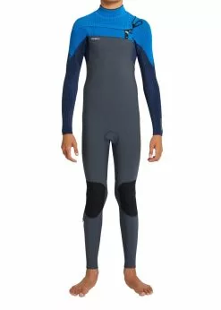 ONeill O'Neill Boys Hyperfreak 4/3+mm Chest Zip Steamer Wetsuit