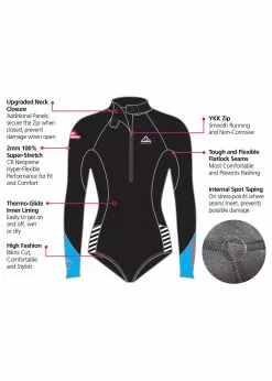 Adrenalin Womens Wahine Long Sleeve Cheeky Spring Suit Wetsuit -Wetsuit Shop 661364448523 2