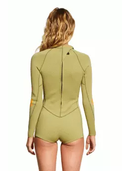 Billabong Womens Spring Fever 2mm Long Sleeve Back Zip Spring Suit -Wetsuit Shop ABJW400117 TLW0 billabong womens synergy 1mm wetsuit shorts 3