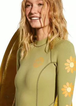 Billabong Womens Spring Fever 2mm Long Sleeve Back Zip Spring Suit -Wetsuit Shop ABJW400117 TLW0 billabong womens synergy 1mm wetsuit shorts 5