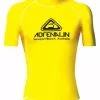 Adrenalin High Visibility Short Sleeve Adult Rash Guard 2 Adrenalin High Visibility Short Sleeve Adult Rash Guard -Wetsuit Shop Adrenalin short sleeve rashie yellow