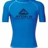 Adrenalin High Visibility Short Sleeve Adult Rash Guard 2 Adrenalin High Visibility Short Sleeve Adult Rash Guard -Wetsuit Shop Adrenaline short sleeve rashie blue