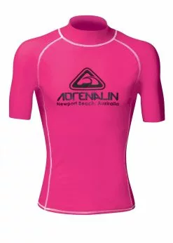 Adrenalin High Visibility Short Sleeve Adult Rash Guard