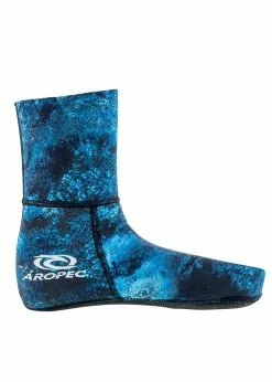Aropec Azul 2mm Dive Socks -Wetsuit Shop Aropec 2mm Camo Dive Sock Blue 1