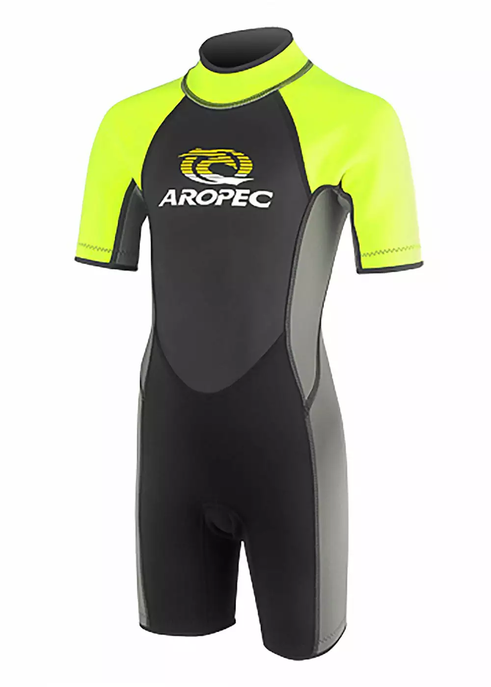 Aropec Youth 2.5mm Neon Yellow Spring Suit Wetsuit