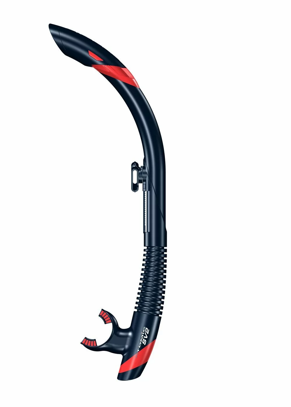 Atomic Aquatics Atomic SV2 Flex Snorkel - Black/Red 3 Atomic Aquatics Atomic SV2 Flex Snorkel - Black/Red