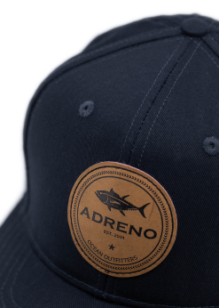 Adreno Bonza Snapback Cap - Leather Tuna Badge -Wetsuit Shop BON 02 A06 BL BONZA SNAPBACK6