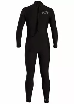 Billabong 302 Absolute Flatlock Back Zip Steamer -Wetsuit Shop Billabong 302 Absolute Flatlock Back Zip Steamer Black 2