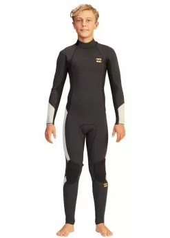 Billabong Boys 403 Absolute Back Zip Steamer Wetsuit -Wetsuit Shop Billabong Boys 403 Absolute Back Zip Steamer Wetsuit 3