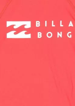 Billabong Groms Unions Relaxed Fit Long Sleeve Rash Guard -Wetsuit Shop Billabong Groms Unions Relaxed Fit Long Sleeve Rash Guard Red 5