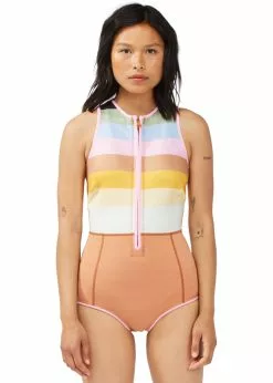 Billabong Womens 1mm Sol Sista Front Zip Spring Suit