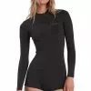 Billabong Womens 202 Spring Fever Back Zip Long Sleeve Spring Suit -Wetsuit Shop Billabong Womens 202 Spring Fever Back Zip Long Sleeve Spring Suit BLK 1