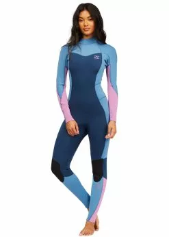 Billabong Womens 302 Synergy Back Zip Steamer Wetsuit