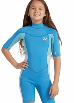 Billabong Youth 202 Synergy Back Zip Short Sleeve Spring Suit