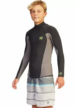 Billabong Boys 105 Absolute Lite Long Sleeve Neoprene Jacket -Wetsuit Shop BillabongBoys105AbsoluteLiteLongSleeveNeopreneJacket 1