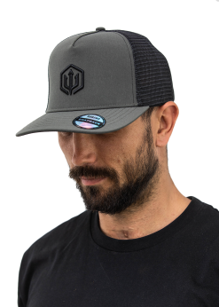 Adreno Cobber Snapback Trucker Cap - Embroidered Trident -Wetsuit Shop COB 0304 C01 GY Cobber Trucker