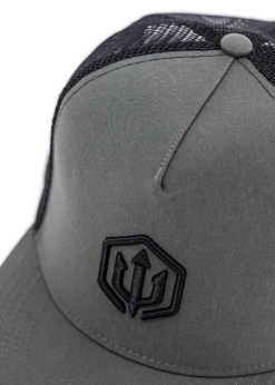 Adreno Cobber Snapback Trucker Cap - Embroidered Trident -Wetsuit Shop COB 0304 C01 GY Cobber Trucker6