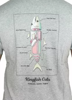 Adreno Cook Your Catch T-Shirt - Kingfish -Wetsuit Shop COOKYOURCATCH TEE AD AT 001 GY L 5