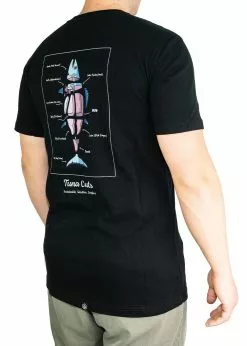 Adreno Cook Your Catch T-Shirt - Dogtooth -Wetsuit Shop COOKYOURCATCH TEE AD AT 002 BK L 4 1