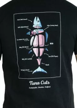 Adreno Cook Your Catch T-Shirt - Dogtooth -Wetsuit Shop COOKYOURCATCH TEE AD AT 002 BK L 5 1