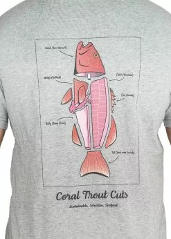 Adreno Cook Your Catch T-Shirt - Coral Trout -Wetsuit Shop COOKYOURCATCH TEE AD AT 003 GY L 4