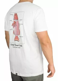 Adreno Cook Your Catch T-Shirt - Coral Trout -Wetsuit Shop COOKYOURCATCH TEE AD AT 003 WH L 6