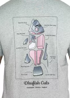 Adreno Cook Your Catch T-Shirt - Dhufish -Wetsuit Shop COOKYOURCATCH TEE AD AT 004 GY L 3