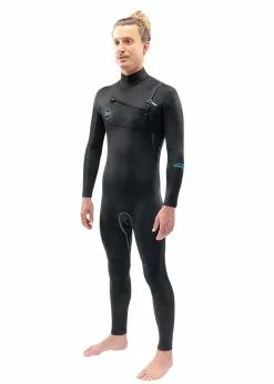 Dakine Mens Mission 4/3mm Chest Zip Steamer Wetsuit -Wetsuit Shop Dakine Men Mission 4 3mm Chest Zip Steamer Wetsuit 1