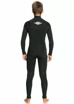 Quiksilver Boys 3/2mm Sessions Capsule Chest Zip Steamer Wetsuit -Wetsuit Shop EQBW103073 KVD0 Back