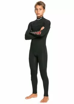 Quiksilver Boys 3/2mm Sessions Capsule Chest Zip Steamer Wetsuit -Wetsuit Shop EQBW103073 KVD0 Side
