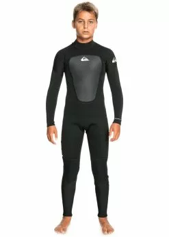 Quiksilver Boys 3/2mm Prologue Back Zip Steamer Wetsuit