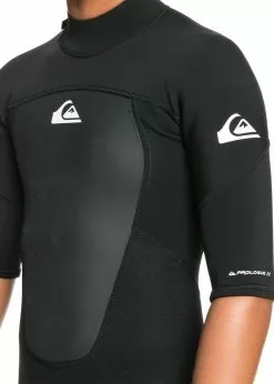 Quiksilver Boys 2/2mm Prologue Back Zip Short Sleeve Spring Suit -Wetsuit Shop EQBW503019 KVD0 close