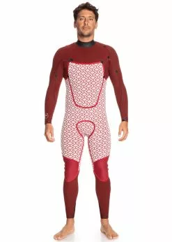 Quiksilver Mens 3/2mm M-Sessions Chest Zip Steamer Wetsuit -Wetsuit Shop EQYW103117 KVD0 inside