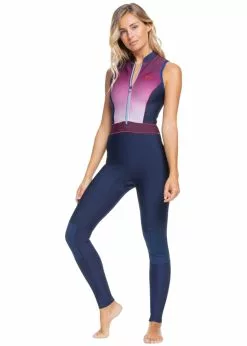 Roxy Womens Rise Collection Q-Lock 1.5mm Chest Zip Long Jane Wetsuit