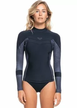 Roxy Womens 1mm Syncro Long Sleeve Q-Lock Wetsuit Jacket