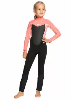 Roxy Girls 3/2mm Prologue Tiny Back Zip Steamer Wetsuit