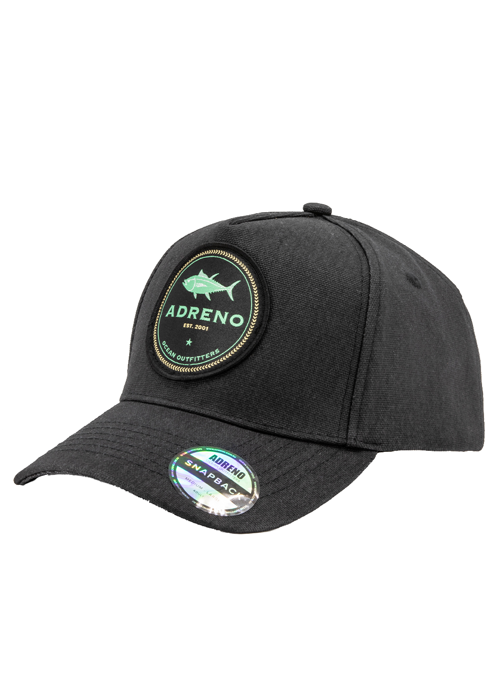 Adreno Neilsen Snapback Cap - Woven Tuna Badge 3 Adreno Neilsen Snapback Cap - Woven Tuna Badge