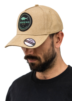 Adreno Neilsen Snapback Cap - Woven Tuna Badge -Wetsuit Shop NEI 01 B06 BR Neilsen Snapback