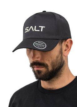 Salt Snapback Cap - Raised Salt Logo -Wetsuit Shop NEI 03 F10 BK Salt Snapback