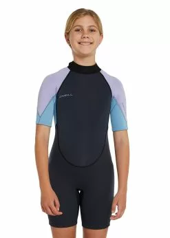 ONeill Girls Reactor II 2mm Back Zip Short Sleeve Spring Suit
