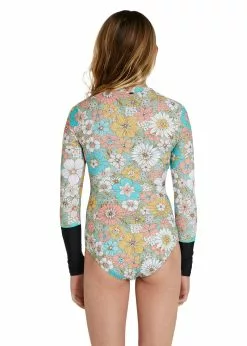 ONeill O'Neill Girls Bahia Front Zip Long Sleeve Surfsuit -Wetsuit Shop ONeill Girls Bahia Front Zip Long Sleeve Surfsuit 3