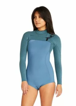 ONeill O'Neill Womens Hyperfreak Chest Zip Long Sleeve Spring Suit 2mm -Wetsuit Shop O Neill Womens Hyperfreak Chest Zip Long Sleeve Spring Suit 2mm BLU 4