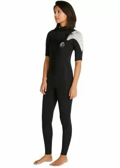 ONeill O'Neill Womens Bahia 2mm Chest Zip Short Sleeve Steamer -Wetsuit Shop Oneill Womens Bahia 2mm Chest Zip Short Sleeve Steamer 3