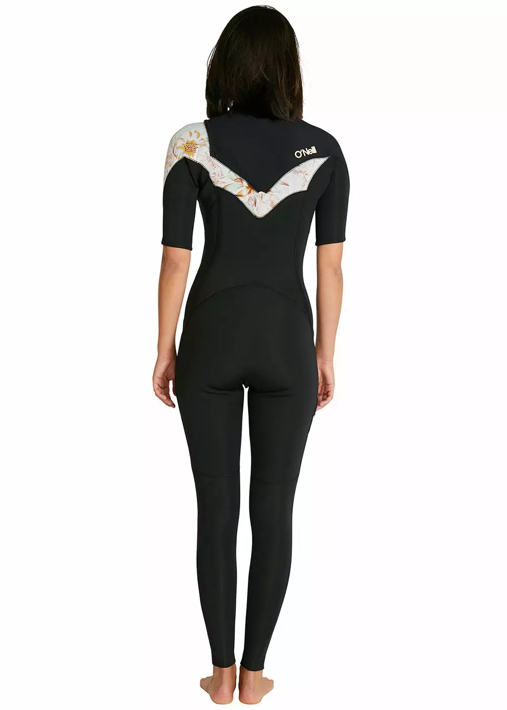 ONeill O'Neill Womens Bahia 2mm Chest Zip Short Sleeve Steamer - Image 5