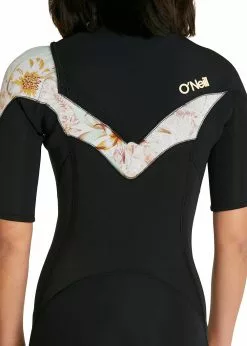 ONeill O'Neill Womens Bahia 2mm Chest Zip Short Sleeve Steamer -Wetsuit Shop Oneill Womens Bahia 2mm Chest Zip Short Sleeve Steamer 5