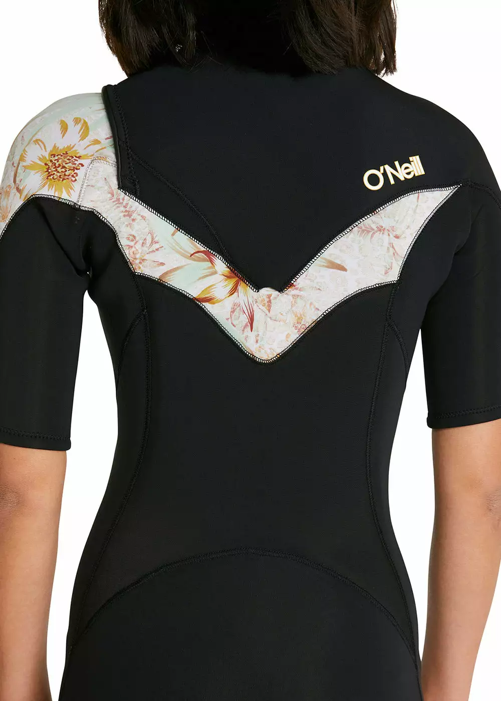 ONeill O'Neill Womens Bahia 2mm Chest Zip Short Sleeve Steamer - Image 6
