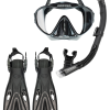 Adreno Moray Mask - Snorkel - Fin Pack Black -Wetsuit Shop PACK 0014 1